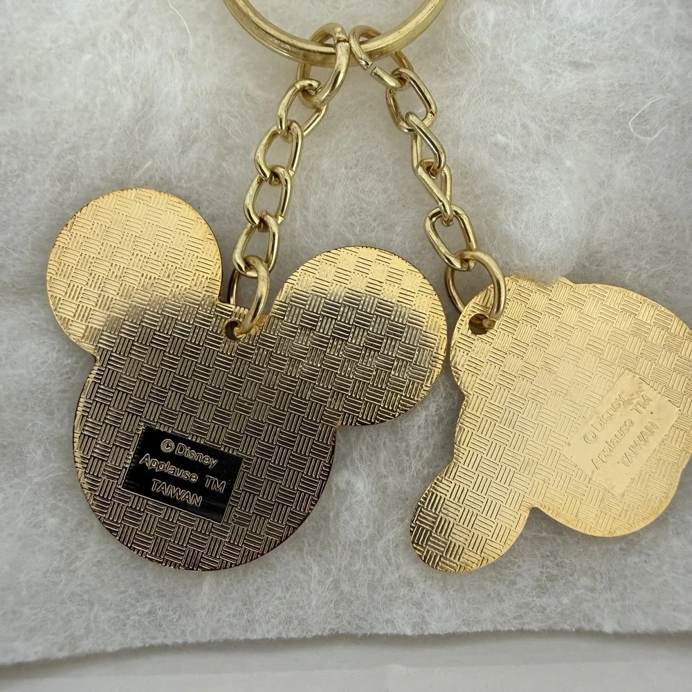 1999 Disney Key Chain Applause‎ Metal Keychain Mickey Head & Glove Class of '99